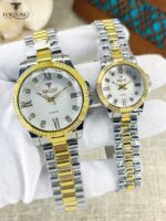 "Fancy Couple Pair Watch – Stylish Men & Women Wristwatch Set" - Image 4