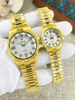 "Fancy Couple Pair Watch – Stylish Men & Women Wristwatch Set"